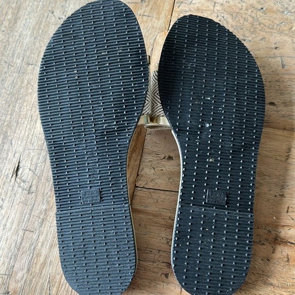 Havaianas Women's You Trancoso Premium Slide Sandals Size 9/10 Metallic Zigzag - Picture 5 of 8